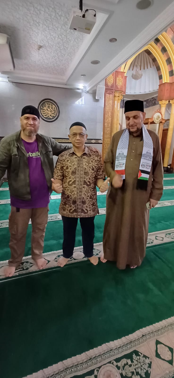 Silaturahim M Muhrod dan Syekh Dr.Samih Kamil Ahmad (Palestina)